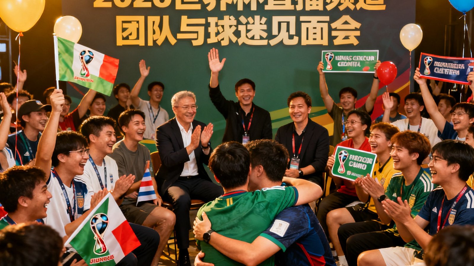 2026世界杯直播频道团队与球迷见面会，气氛热烈